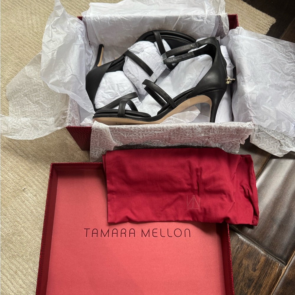 NWT Tamara Mellon Black High Stiletto Heels